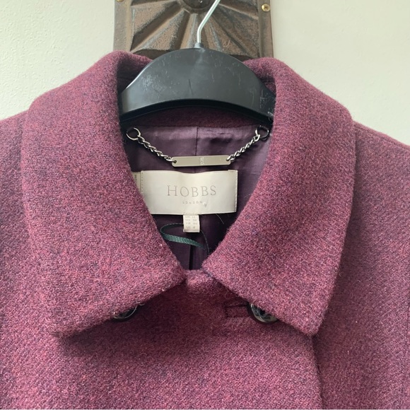 Hobbs Fonda Wool Blend Coat size UK 12 - Picture 5 of 12